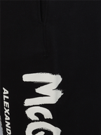 Pantalons Survêtement logo graffiti Alexander McQueen Noir Homme
