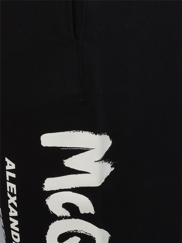 Pantalons Survêtement logo graffiti Alexander McQueen Noir Homme