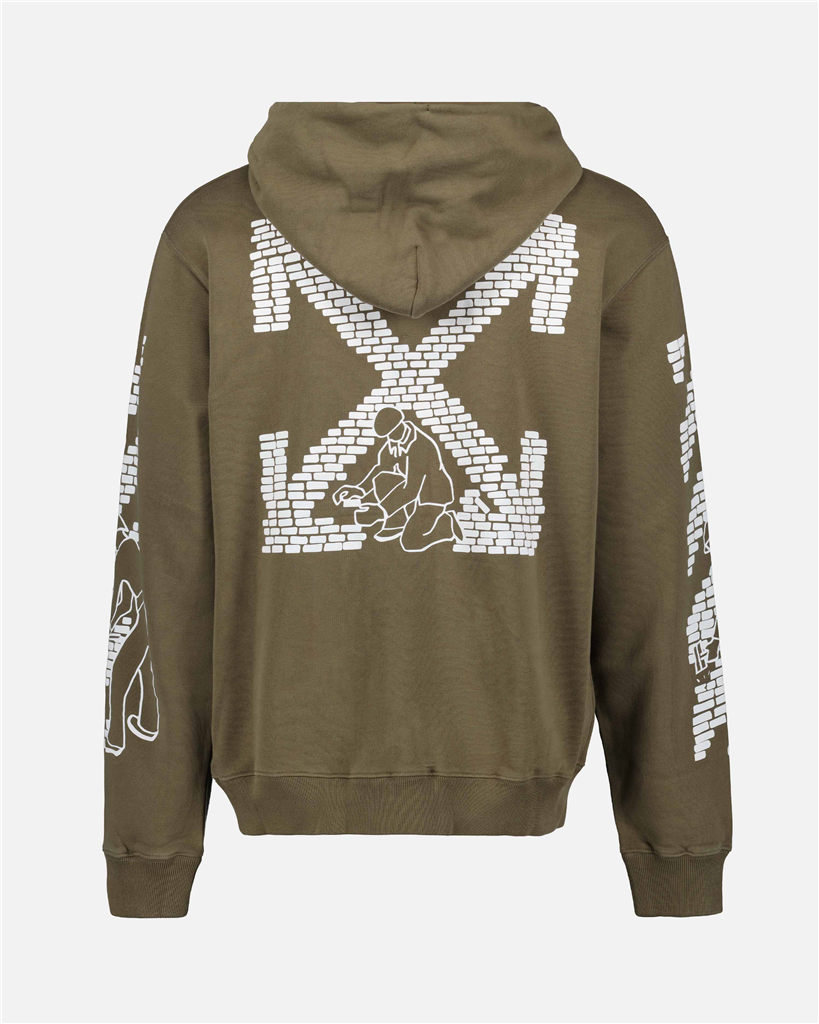 티셔츠 Sweat à capuche Arrow Off-White 녹색 Homme