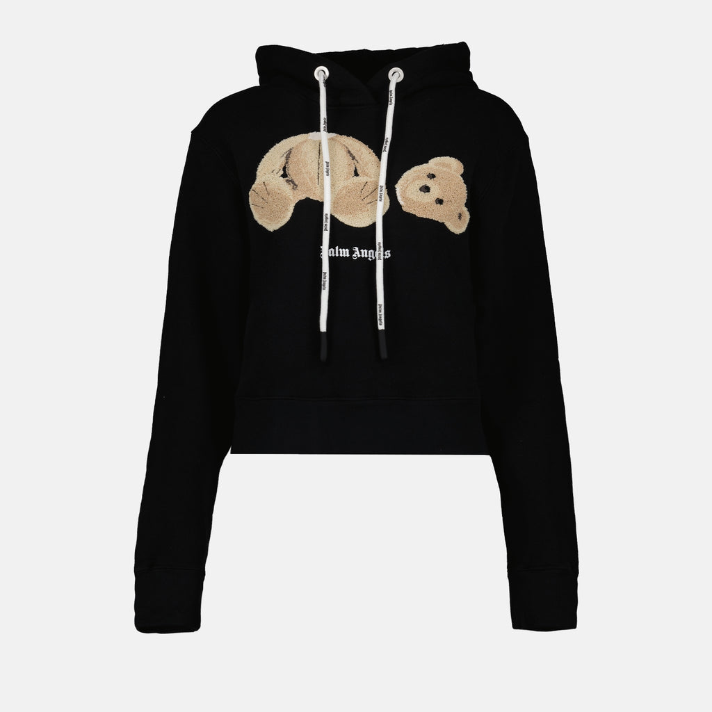 Sweatshirts Sweat à capuche Bear Palm Angels Schwarz Femme