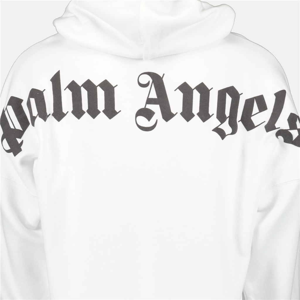 Sudaderas Sweat à capuche à logo Palm Angels Blanco Homme