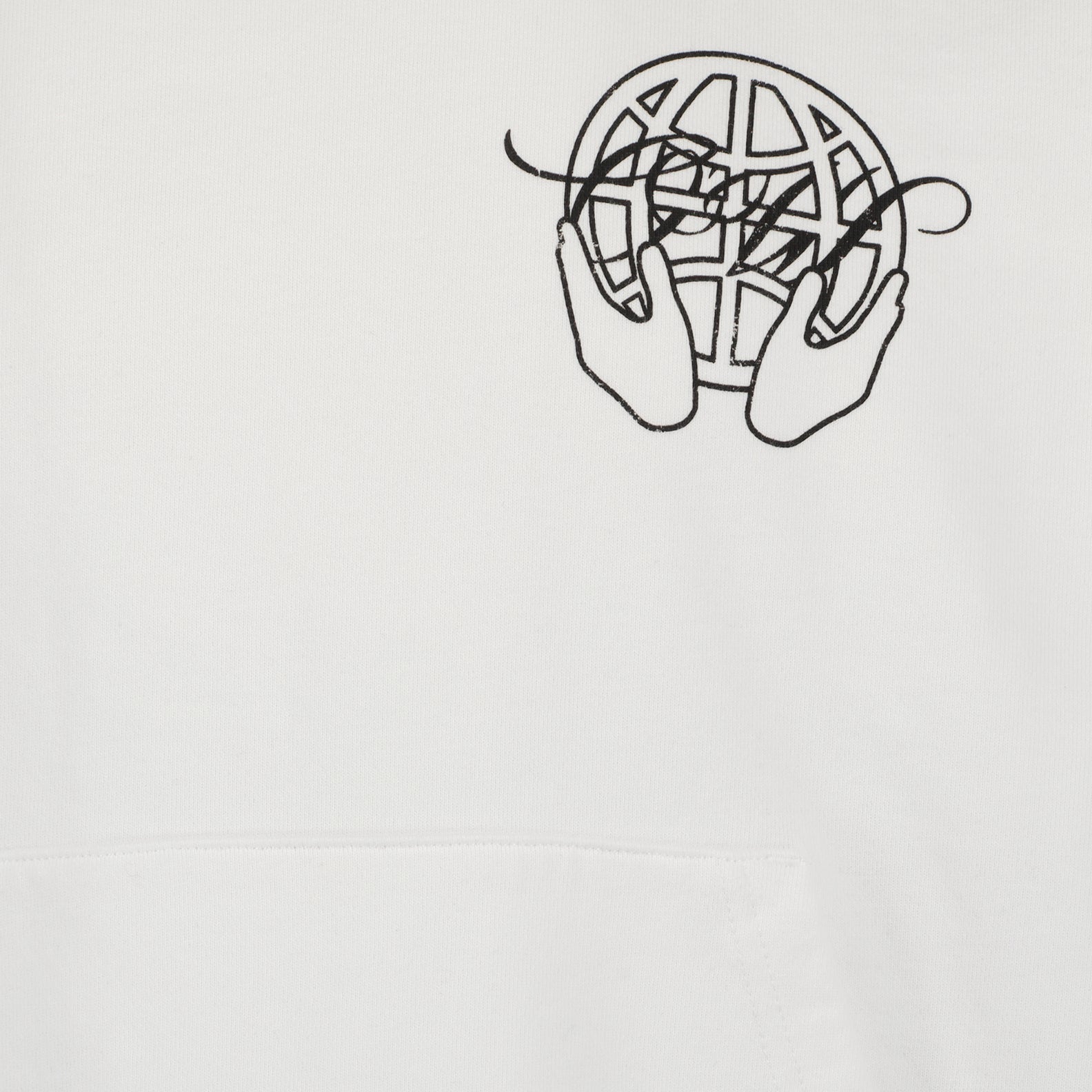 Felpe Sweat à capuche hand Arrow boxy Off-White Bianco Homme