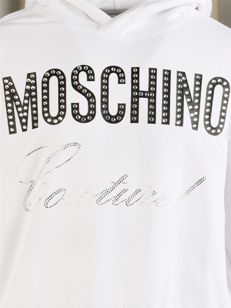 Abbigliamento Sweat à capuche Moschino Bianco Bambini