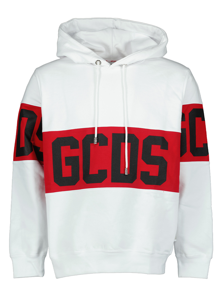 Sweatshirts Logo hoodie GCDS White Man