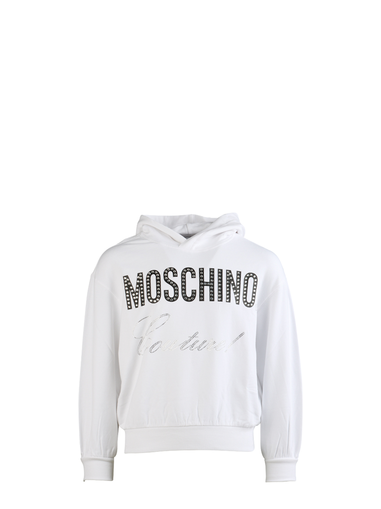 Abbigliamento Sweat à capuche Moschino Bianco Bambini