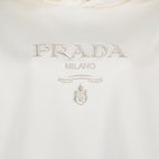Felpe Sweat à capuche Prada Bianco Femme