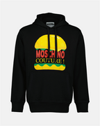 Felpe Sweat à capuche Burger Moschino Nero Homme