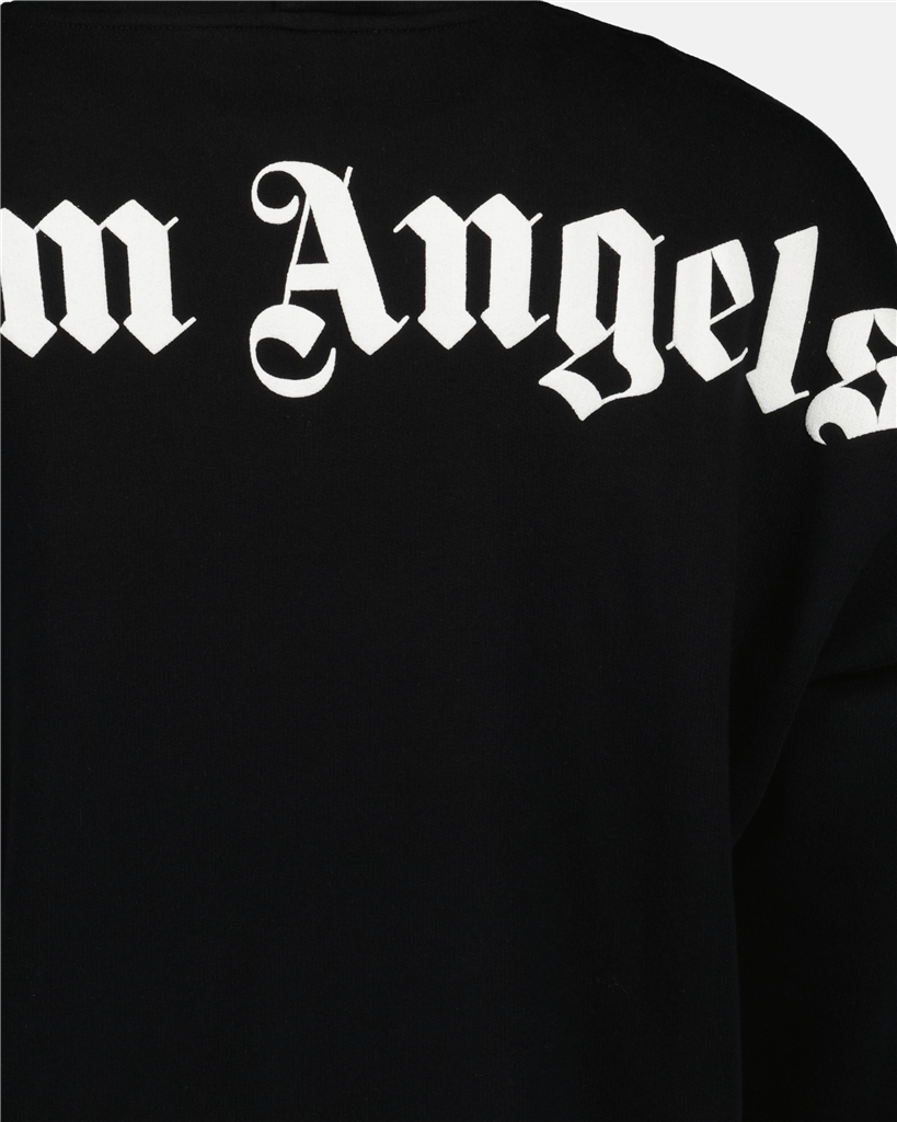 Sweatshirts Sweat à capuche classic logo Palm Angels Noir Homme