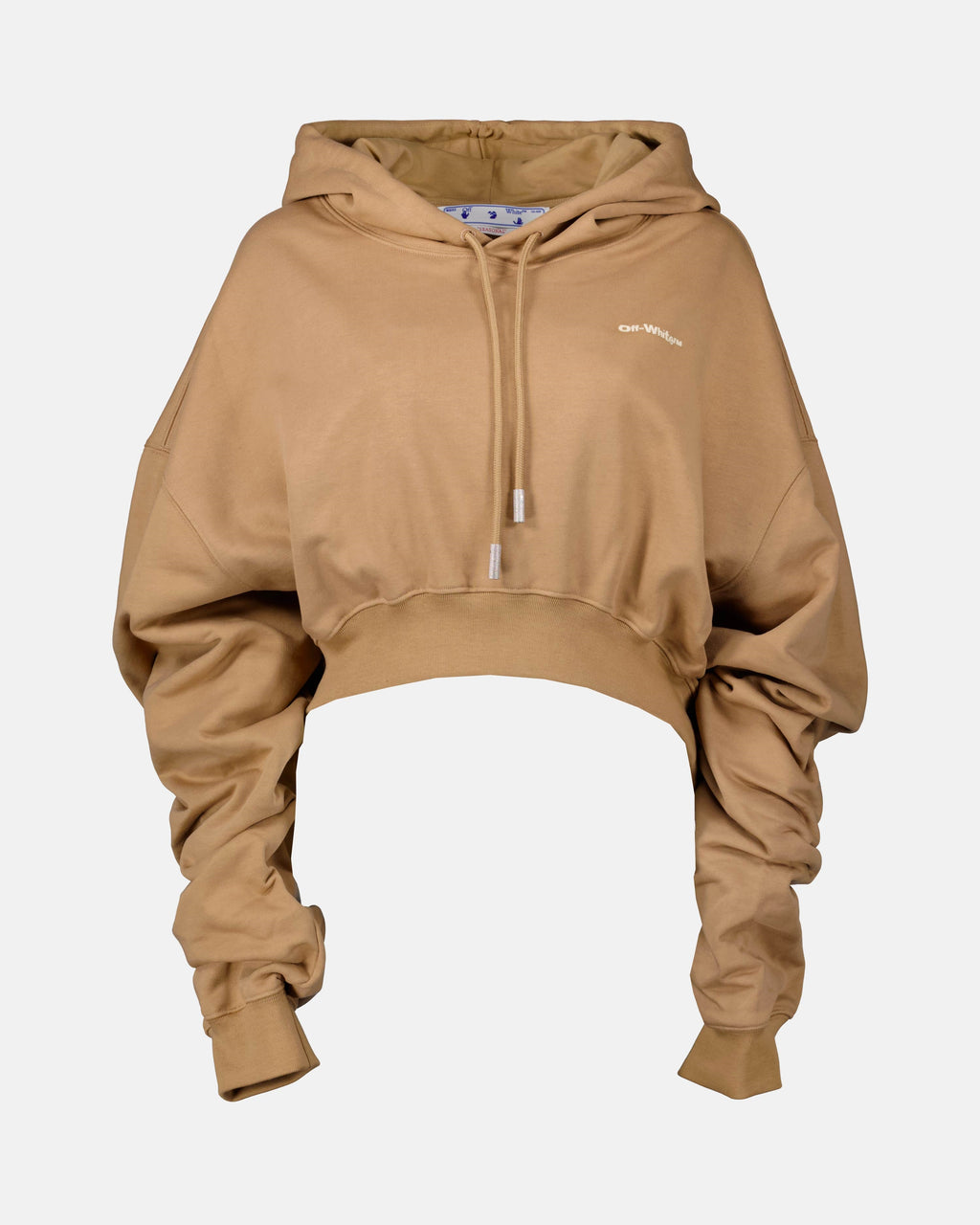 Moletons Sweat à capuche crop Off-White Marrom Femme