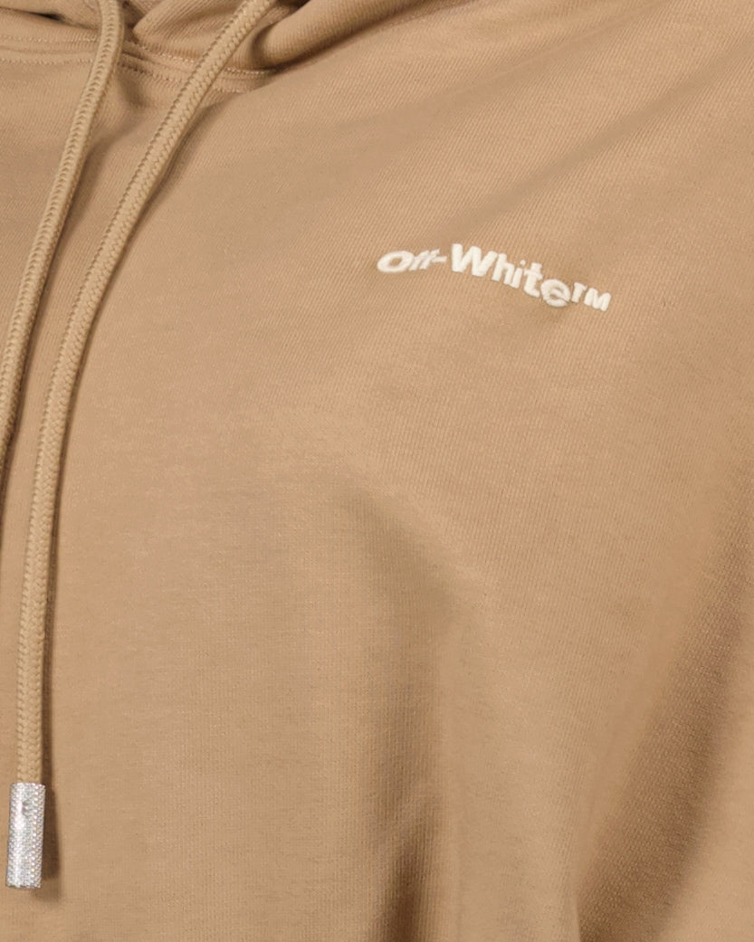 Moletons Sweat à capuche crop Off-White Marrom Femme
