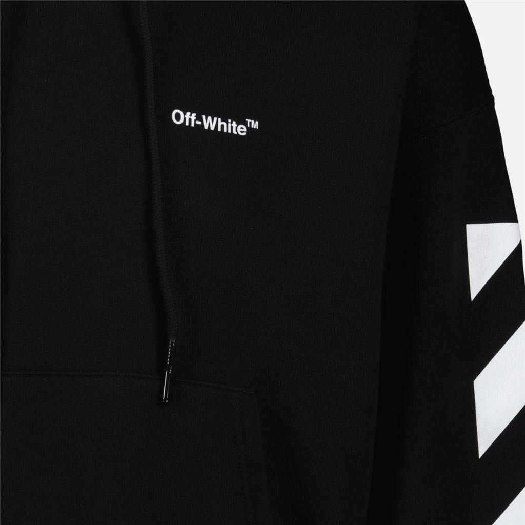 스웨트셔츠 Sweat à capuche Diag Helvetica Off-White 검은색 Homme
