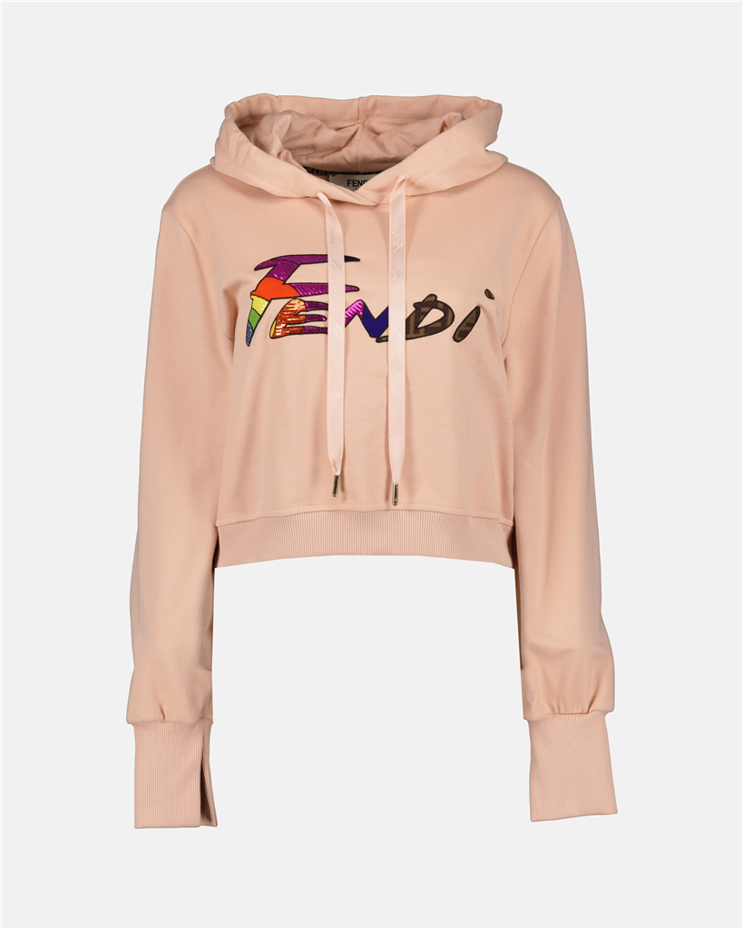 Moletons Sweat à capuche Fendi Brush Fendi Rosa Femme