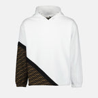 Sweat à capuche FF blanc
