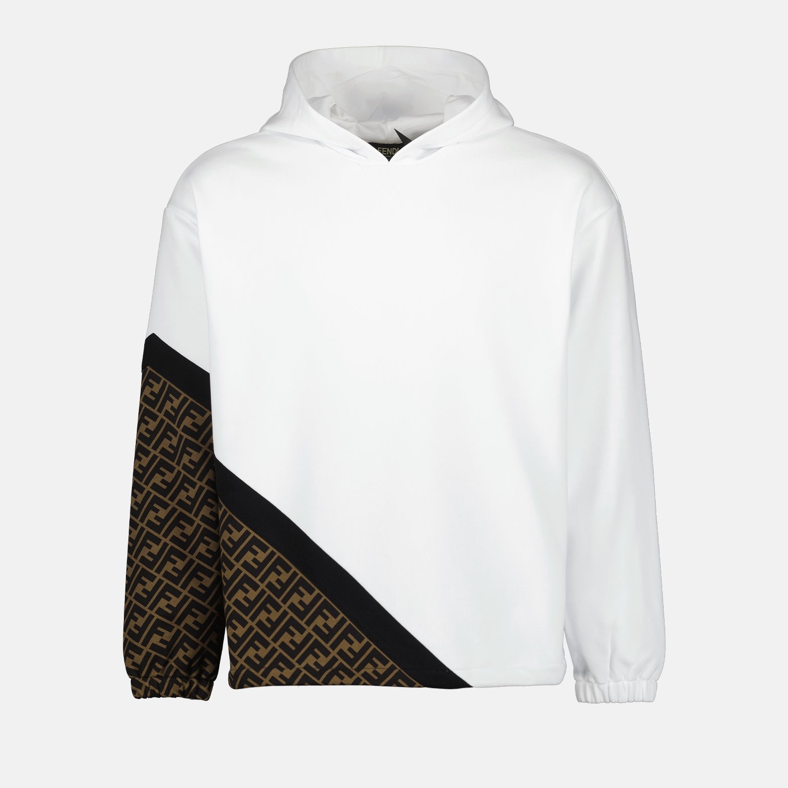 Sweat à capuche FF blanc