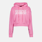 Moletons Sweat com Capuz Goddess Versace Rosa Femme