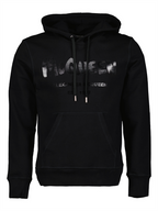 T-shirt Sweat à capuche Graffiti Alexander McQueen Nero Homme