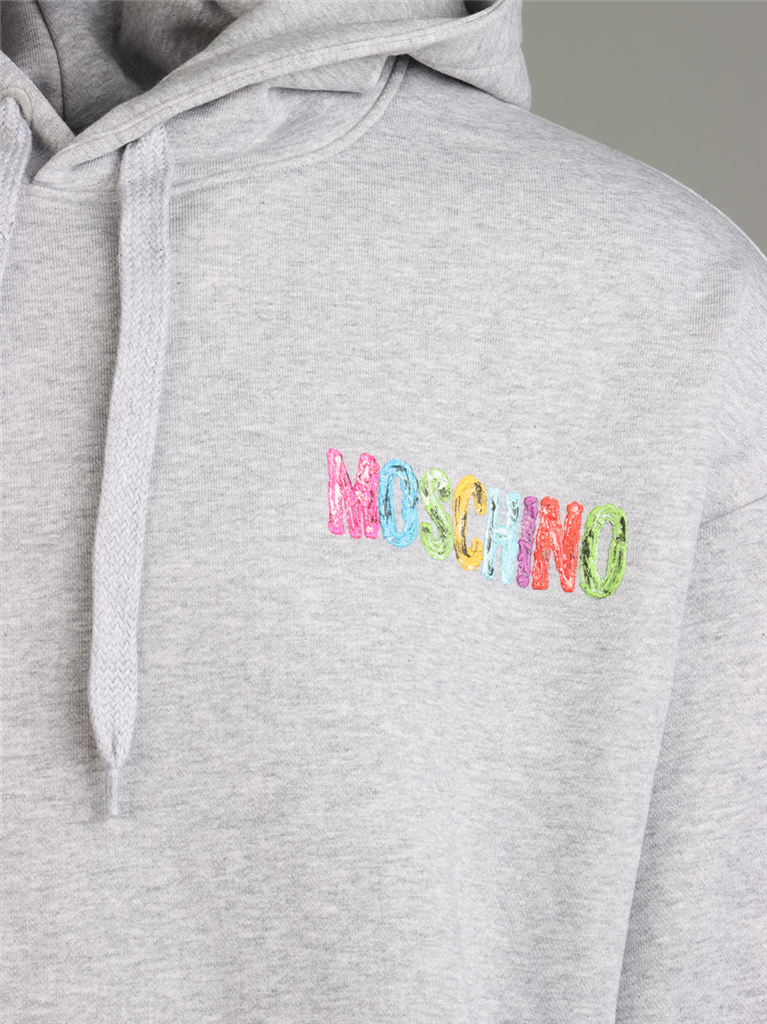 スウェットシャツ パーカー Moschino グレー 男