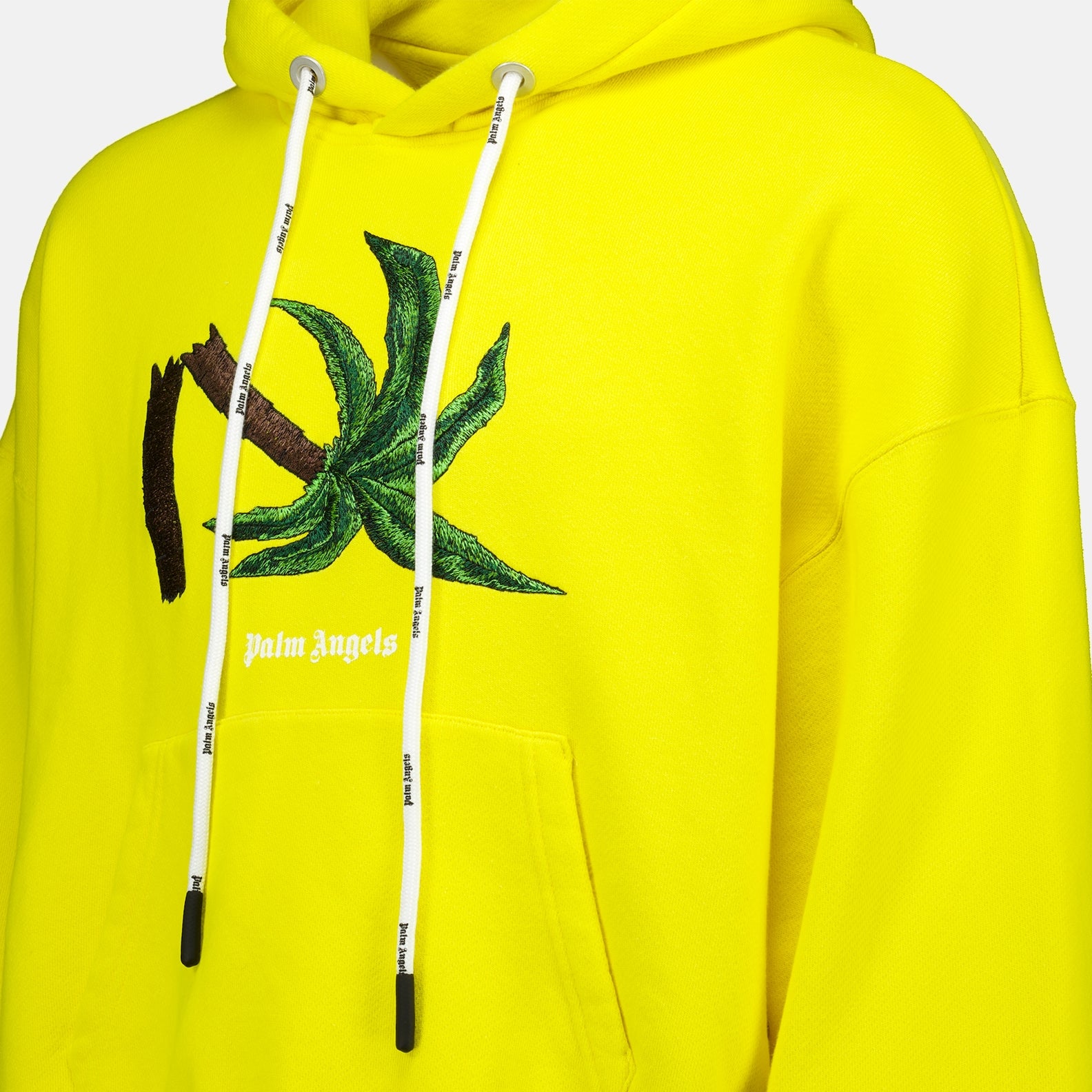 Felpe Hoodie Broken Palm Palm Angels Giallo Homme