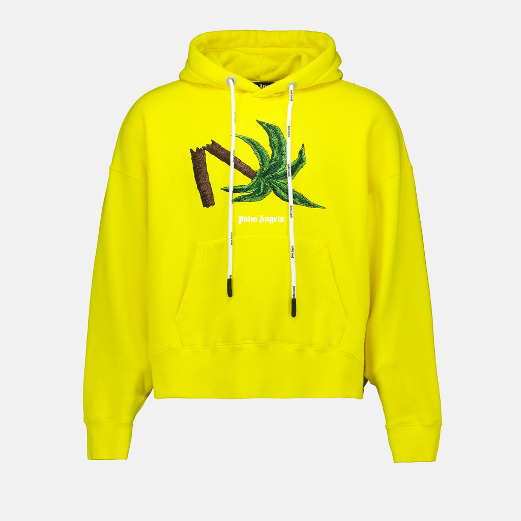 Felpe Hoodie Broken Palm Palm Angels Giallo Homme