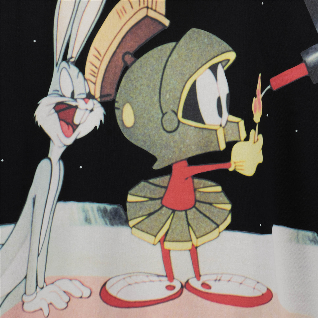 Felpe Looney Tunes Space Hoodie GCDS Nero Uomini