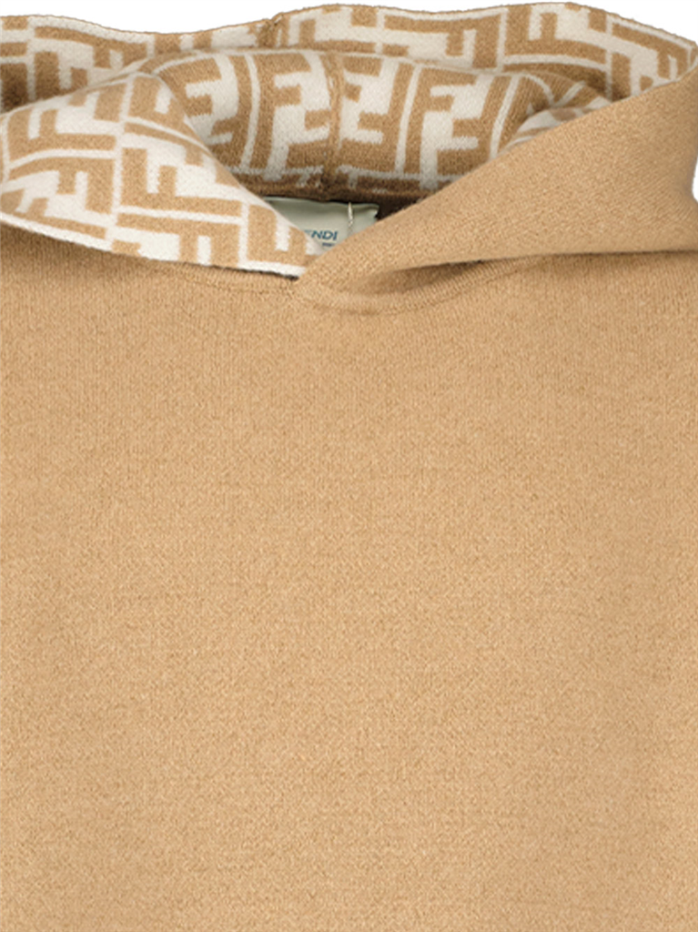 Vêtements Sweatshirt FF en laine Fendi Marron Enfants