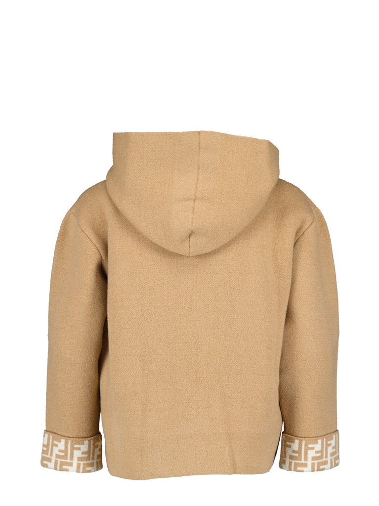 Vêtements Sweatshirt FF en laine Fendi Marron Enfants