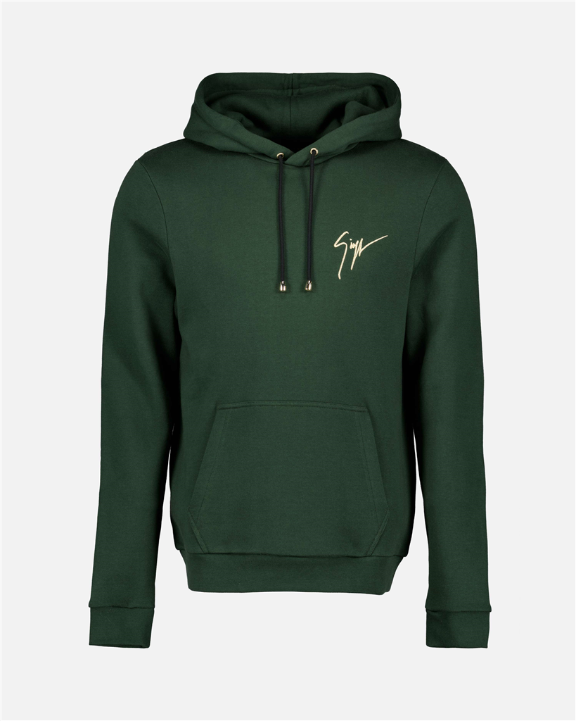 Sweatshirts Sweat à capuche à logo Giuseppe Zanotti Grün Homme