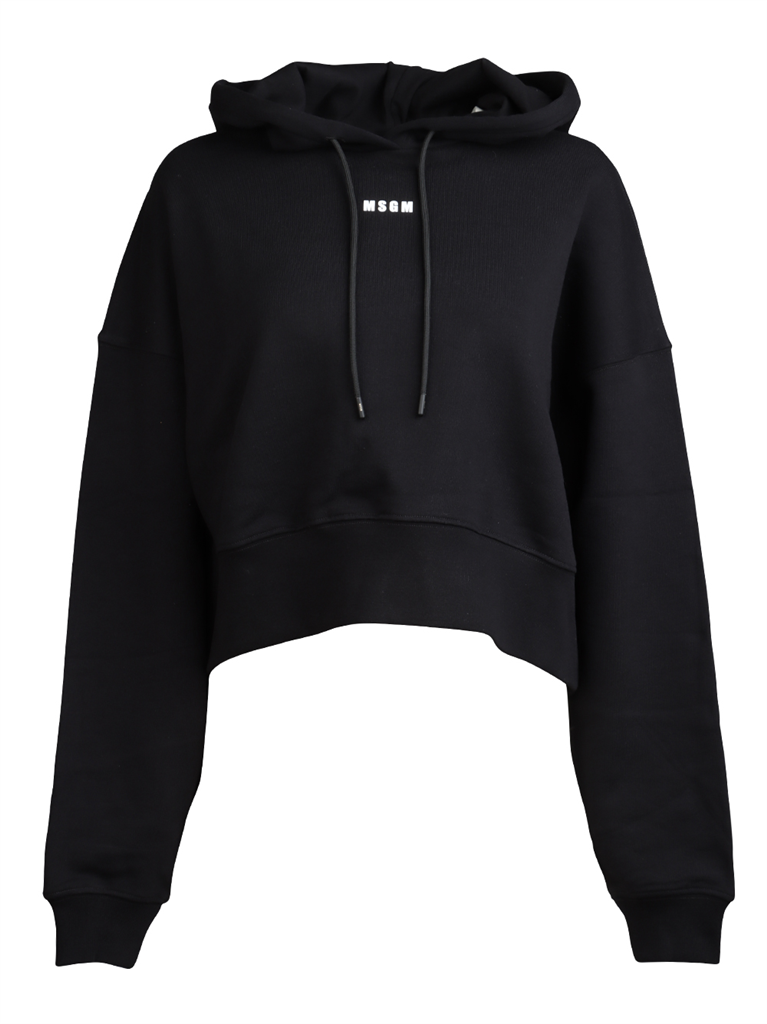 Sweatshirts Logo hoodie MSGM Black Women