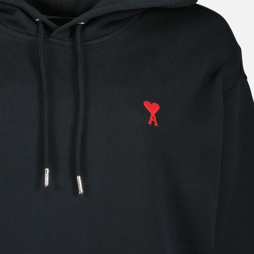 Sudaderas Sweat à capuche Ami de Coeur Ami PARIS Negro Unisexo