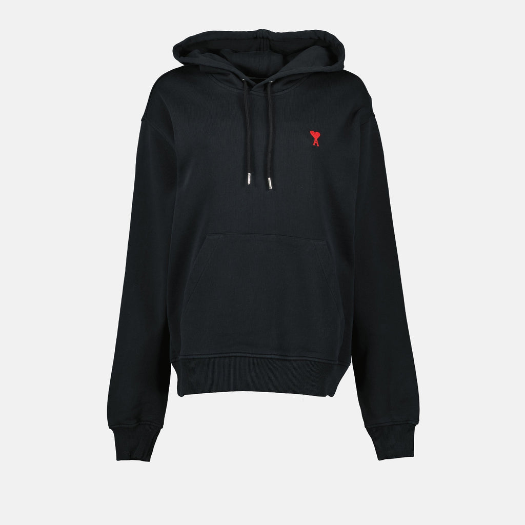 Sudaderas Sweat à capuche Ami de Coeur Ami PARIS Negro Unisexo