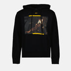 スウェットシャツ カラヴァッジョ アロー パーカー Off-White 黒 男
