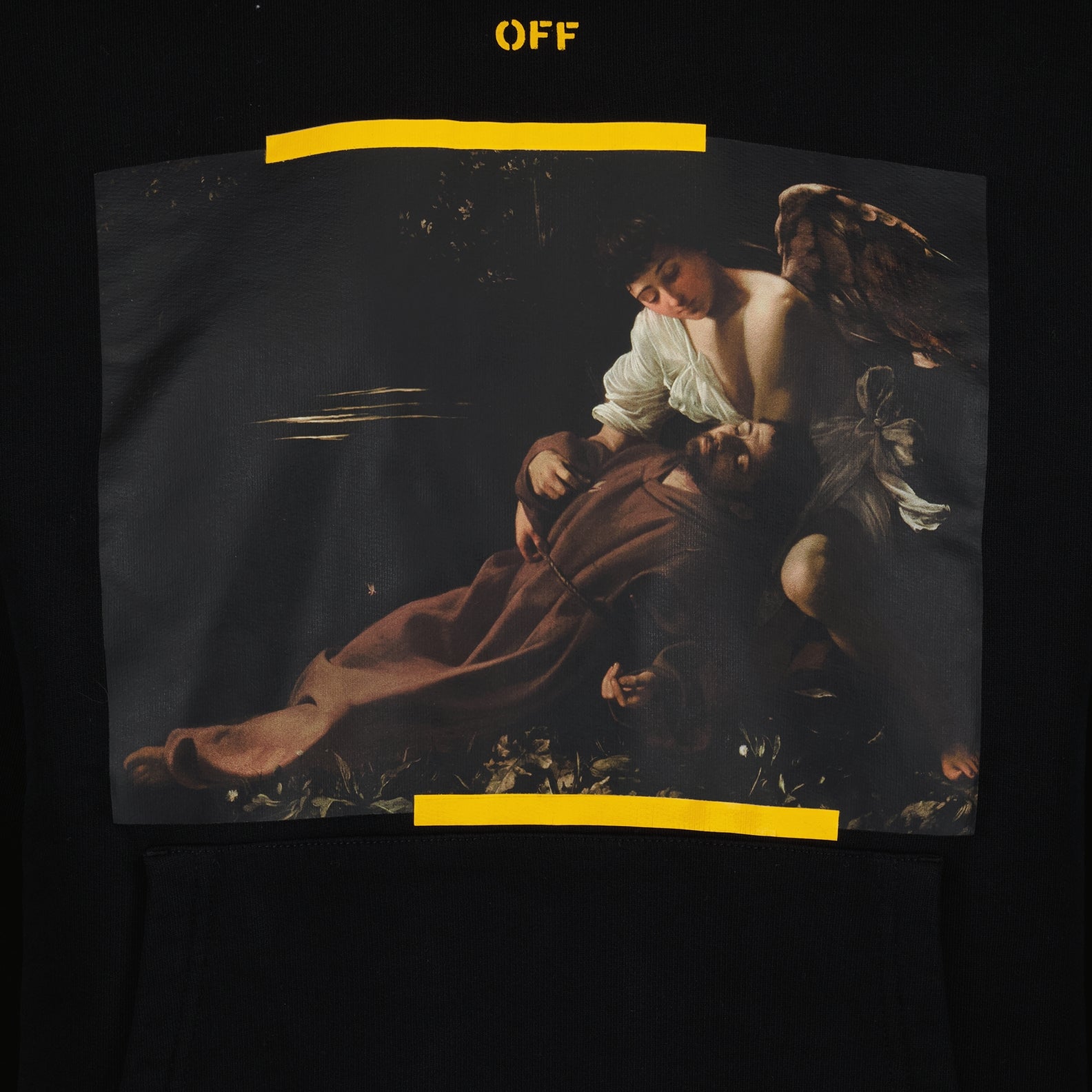 スウェットシャツ カラヴァッジョ アロー パーカー Off-White 黒 男