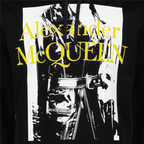Sweatshirts Printed Hoodie Alexander McQueen Black Man