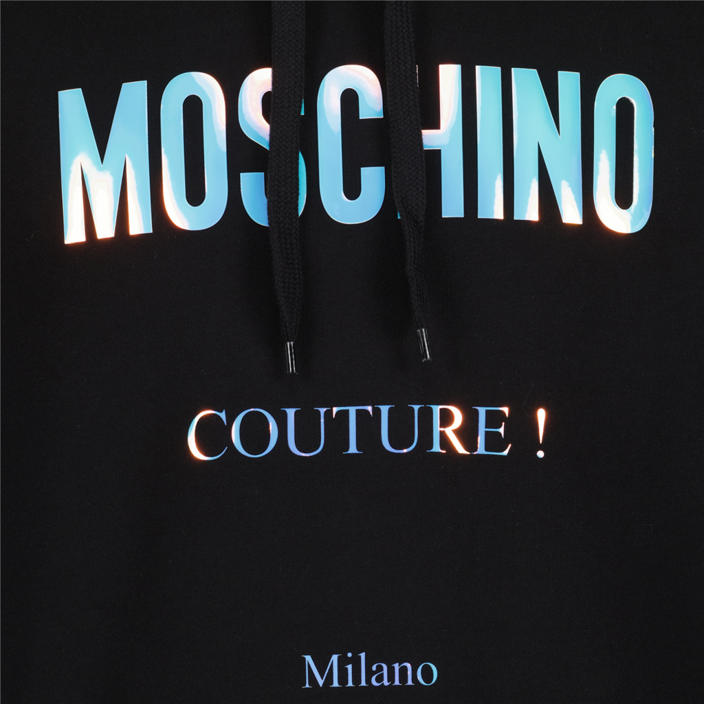 Tシャツ モスキーノ クチュール パーカー Moschino 黒 男
