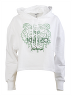 Sweatshirts Sweat à capuche Tigre Kenzo Weiß Femme