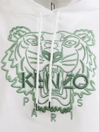 Sweatshirts Sweat à capuche Tigre Kenzo Weiß Femme