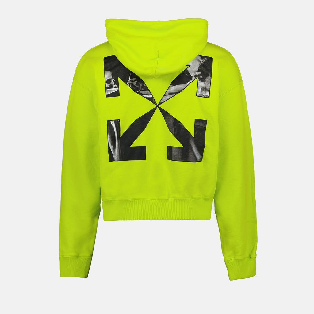 스웨트셔츠 Sweat à capuche Arrow Caravaggio Off-White 녹색 Homme