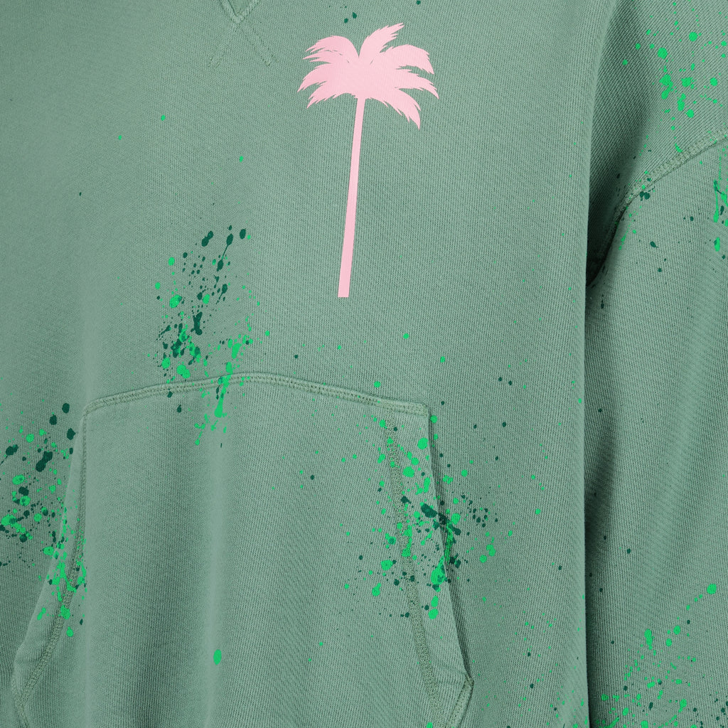 ニットウェア PXPペイントパーカー Palm Angels 緑 男