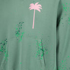 ニットウェア PXPペイントパーカー Palm Angels 緑 男