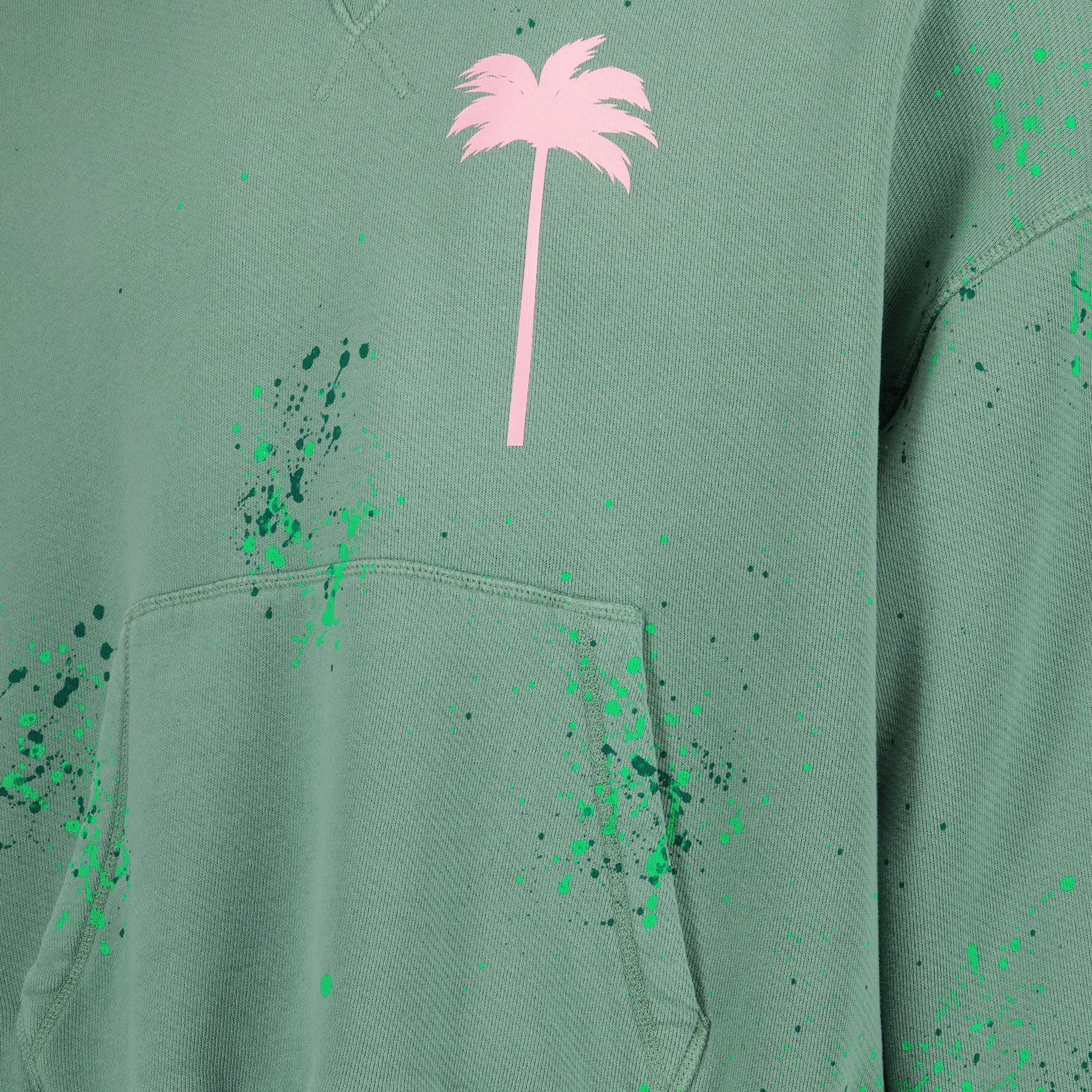 ニットウェア PXPペイントパーカー Palm Angels 緑 男
