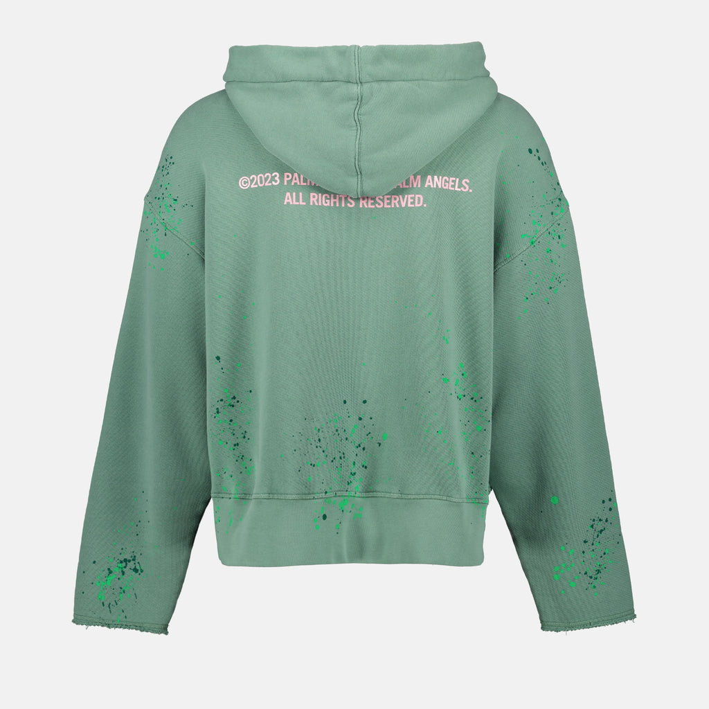 ニットウェア PXPペイントパーカー Palm Angels 緑 男