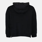 Sweatshirts Worn Logo Sweatshirt Versace Black Women