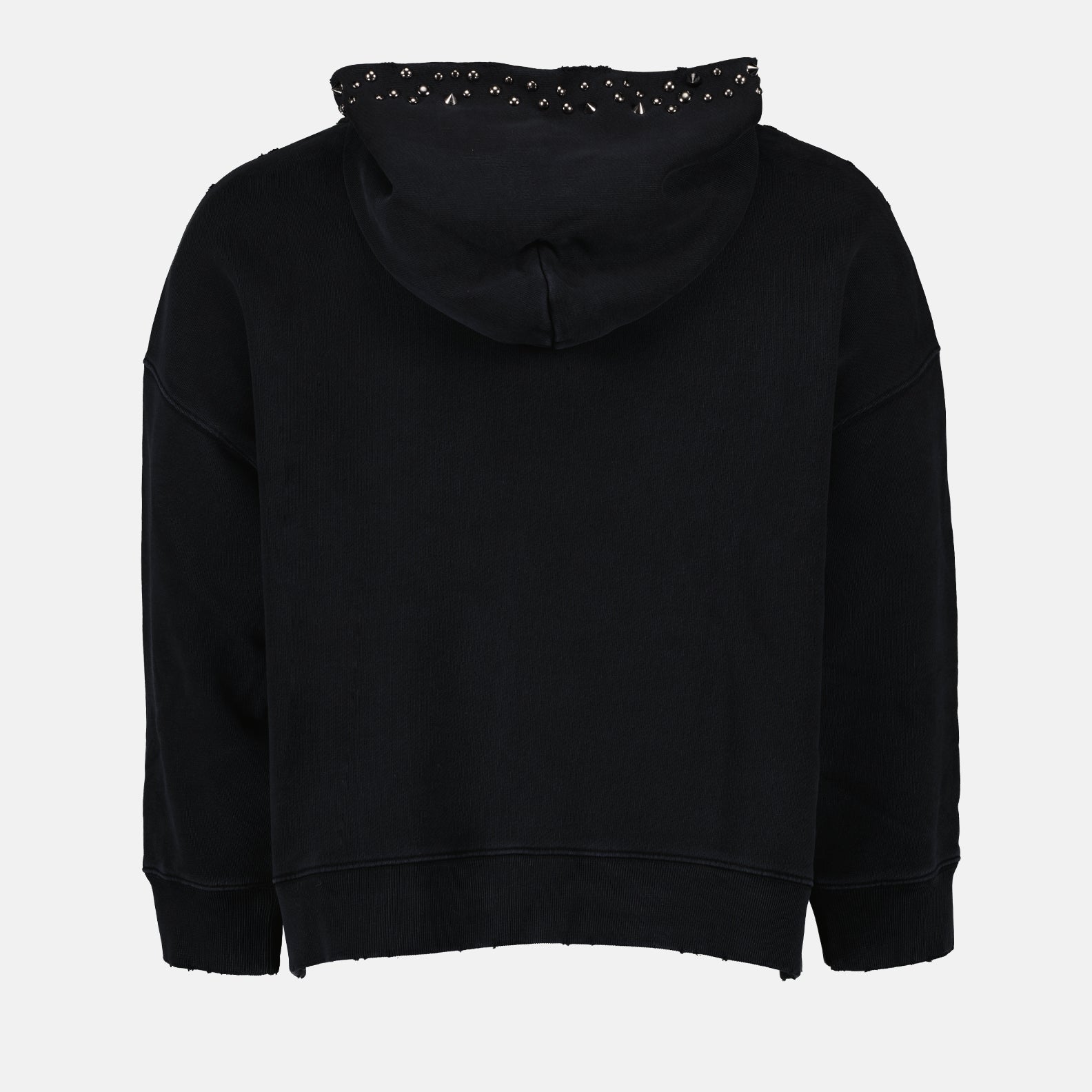 Sweatshirts Worn Logo Sweatshirt Versace Black Women