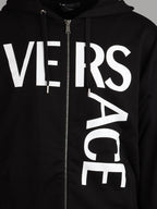 Sweatshirts Logo zipped sweatshirt Versace Black Man