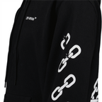Tシャツ アロー ジップ スウェットシャツ Off-White 黒 男