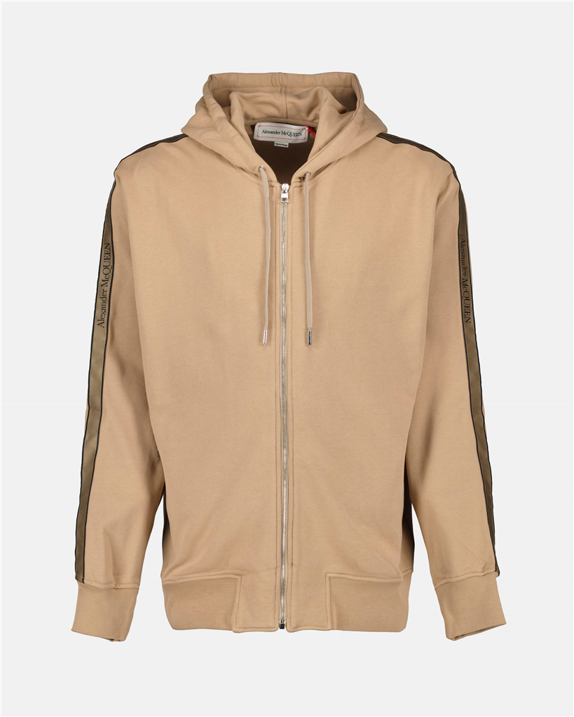 Felpe Sweat zippé Alexander McQueen Beige Homme