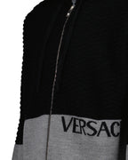 Moletons Sweat zippé en laine Versace Preto Homme