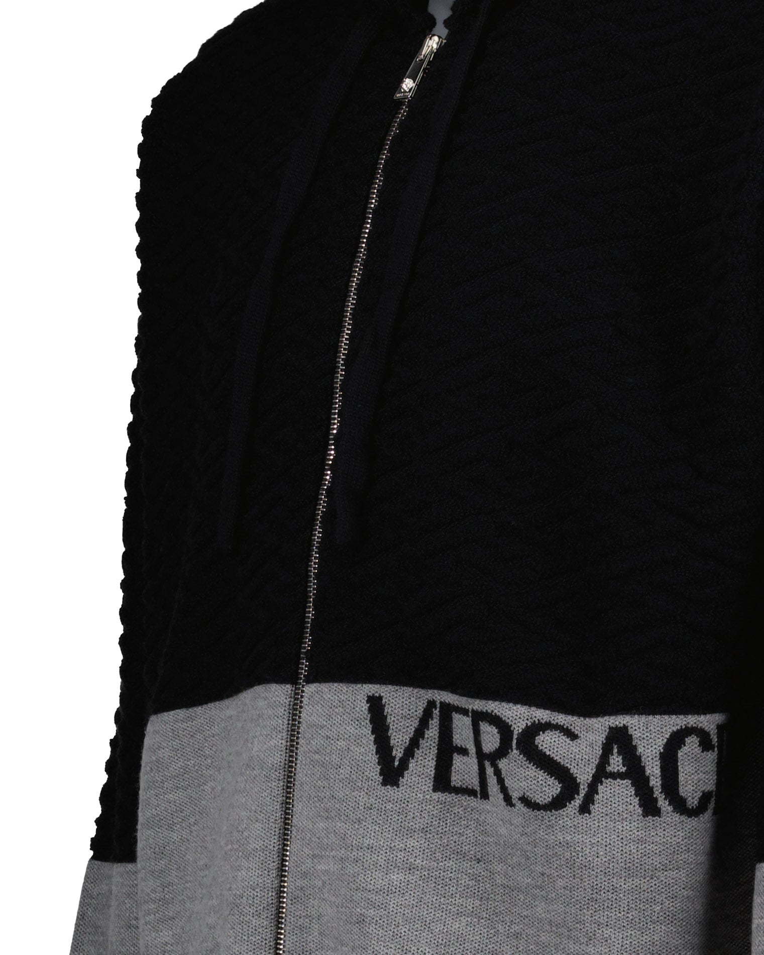 Moletons Sweat zippé en laine Versace Preto Homme