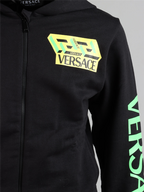 Clothing La Greca Accent zipped sweatshirt Versace Black Kids