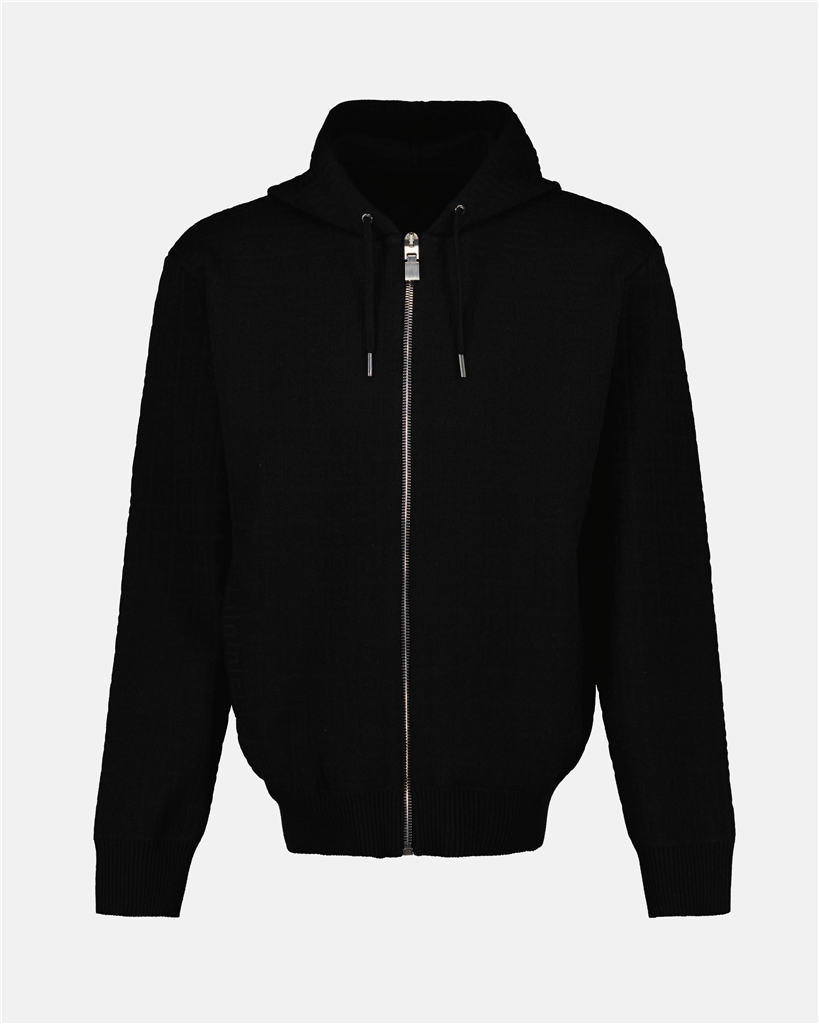 Sweatshirts Sweat zippé en laine Givenchy Noir Homme